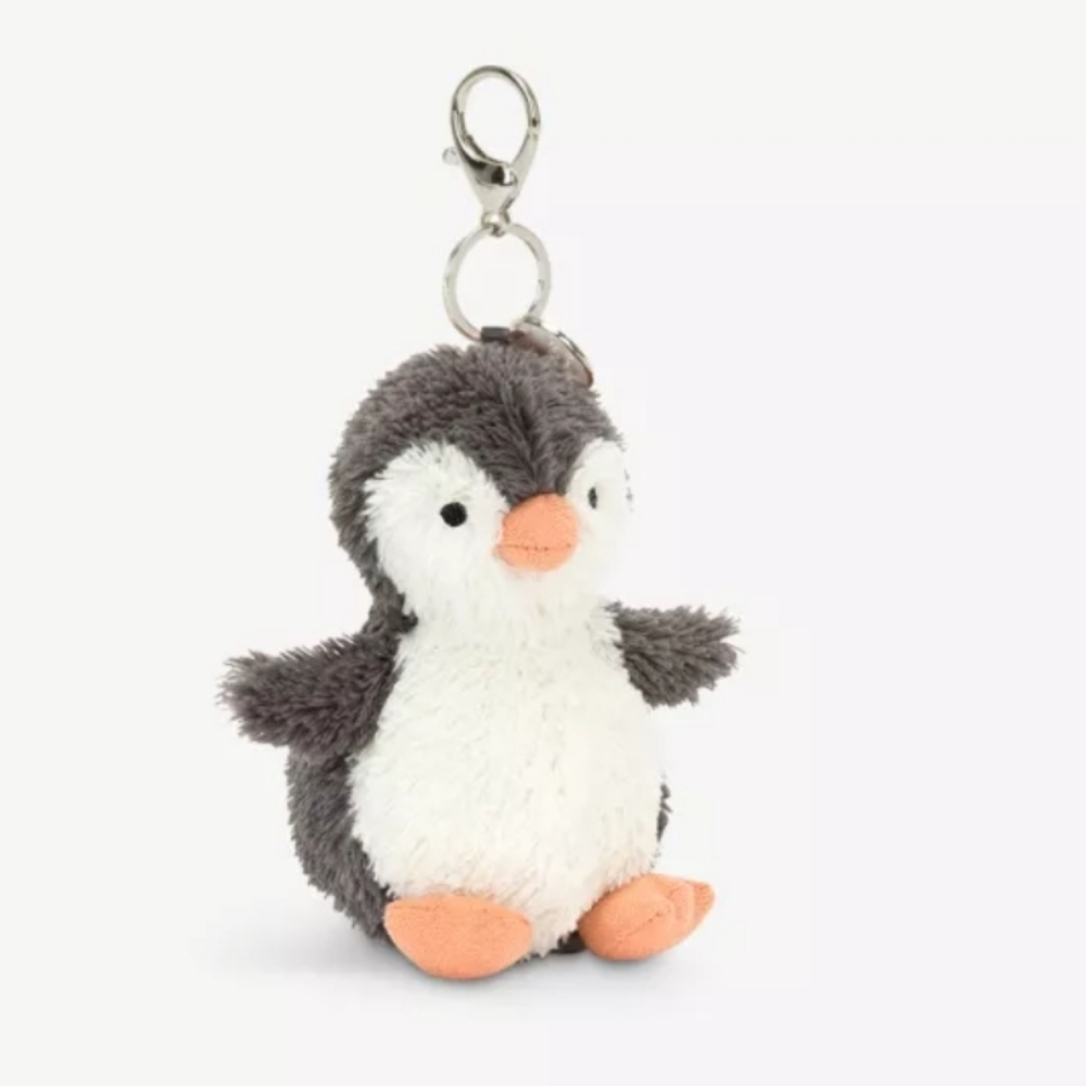 Jellycat Peanut Penguin Bag Charm 6.7x2.4x2.4" Soft and Plush NWT